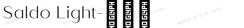 Saldo Light字体转换